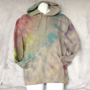 Tie-dye hand done one of a kind hoodie.